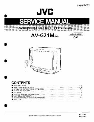 JVC AV-G21M SERV. MANUAL
